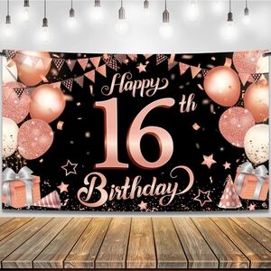 Happy 16th Birthday banner